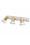 Savona wall lamp 3 lights gold, white and blue. Ferroluce Classic. 