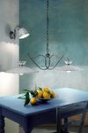 Ravenna two-light pendant 44cm. Ferroluce Classic. 