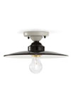 Black and White Ceramic Ceiling Light Retro 25cm. Ferroluce. 