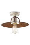 Grunge ceiling light small model C1434. Ferroluce. 