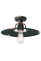 Large Country black Ceiling Light 40cm. Ferroluce. Large Country black Ceiling Light 40cm. Ferroluce.
