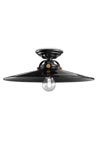 Large retro ceiling light C105 black. Ferroluce. 