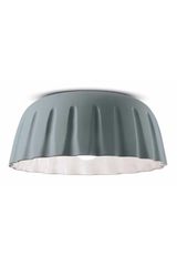 Pleated ceramic ceiling light Madame Grès mouse gray. Ferroluce. Pleated ceramic ceiling light Madame Grès mouse gray. Ferroluce.