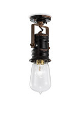 Urban minimalist black ceiling light . Ferroluce. Urban minimalist black ceiling light . Ferroluce.