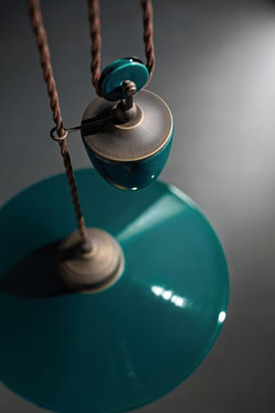 Duck Blue counterweight pendant Retro Style. Ferroluce. 