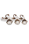 Single spotlight made of ceramic and rusty metal. Ferroluce. 