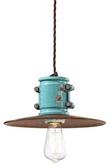 Grunge suspension bleu ciel industrielle C1522. Ferroluce. Grunge suspension bleu ciel industrielle C1522. Ferroluce.