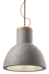 Mateca grande suspension en béton gris. Ferroluce. Mateca grande suspension en béton gris. Ferroluce.