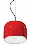 Ayrton retro style red pendant. Ferroluce. 