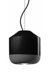 Bellota black ceramic pendant light. Ferroluce. 