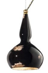 C1413 Vintage black pendant lamp. Ferroluce. 