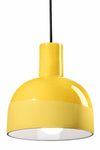 Caxixi pendant in yellow ceramic. Ferroluce. 