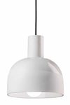 Caxixi pendant lamp in white ceramic. Ferroluce. 