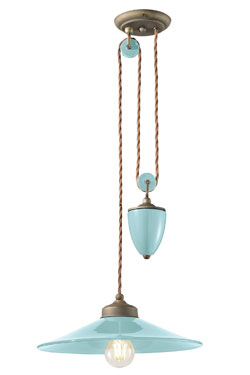 Counterweight pendant Colors blue. Ferroluce. 