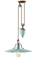 Counterweight pendant Country turquoise. Ferroluce. 