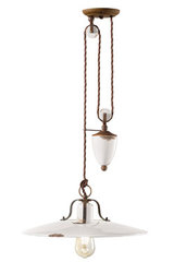 Country counterweight white pendant. Ferroluce. 