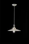 Retro pendant light C099 small white model. Ferroluce. 