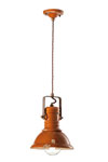 Small coral pendant industrial style. Ferroluce. 