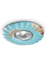 Spot encastré vintage C480 a relief bleu ciel. Ferroluce. Spot encastré vintage C480 a relief bleu ciel. Ferroluce.