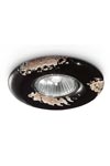 C481 recessed spotlight in aged black ceramic. Ferroluce. 