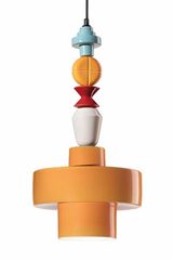 Suspension multicolore graphique LARIAT 4 jaune. Ferroluce. Suspension multicolore graphique LARIAT 4 jaune. Ferroluce.