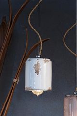 Suspension Vintage C984 blanche. Ferroluce. Suspension Vintage C984 blanche. Ferroluce.