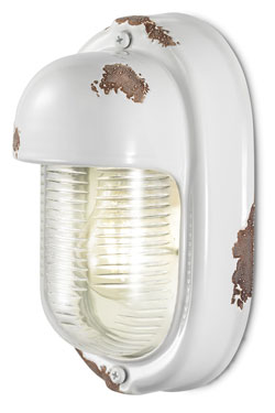 Flamed ceramic and moulded glass wall light. Ferroluce. 