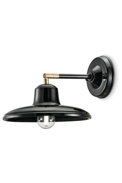 Small black sconce Black and White. Ferroluce. 
