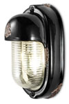 Vintage style black wall light. Ferroluce. 