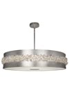 Artic Halo suspension argent grand modèle, cristaux de verre. Fine Art Lamps. 