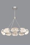 Lustre aux dix cristaux taillés et éclairage LED. Fine Art Lamps. 