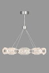 Chandelier with ten cut crystals and LED lighting. Fine Art Lamps. 