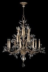 Lustre de cristal en bouquet vieil argent - Collection Crystal Laurel. Fine Art Lamps. Lustre de cristal en bouquet vieil argent - Collection Crystal Laurel. Fine Art Lamps.