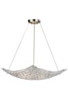 Lustre pavés de verre en voile - Constructivism - 42cm. Fine Art Lamps. 
