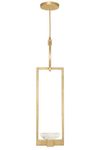 Golden Art Deco Delphi pendant light. Fine Art Lamps. 