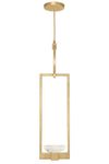 Golden Art Deco Delphi pendant light. Fine Art Lamps. 