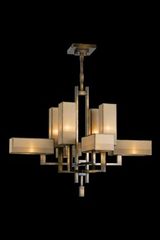 Suspension Perspectives style années 30 huit éléments bronze naturel. Fine Art Lamps. Suspension Perspectives style années 30 huit éléments bronze naturel. Fine Art Lamps.
