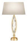 Marquise leaf shaped table lamp. Fine Art Lamps. 