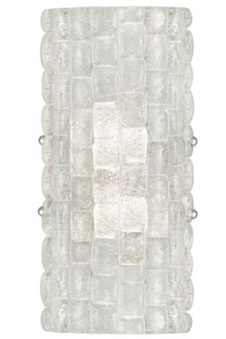Constructivism half-cylinder crystal wall lamp. Fine Art Lamps. 