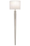 Grosvenor Square slim wall light with polished nickel finish. Fine Art Lamps. 