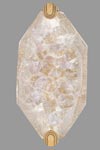Large wall lamp in gold leaf and cut crystal LED lighting Allison Paladino gold. Fine Art Lamps. 