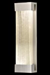 Solid crystal wall light decorated with silver leaf 61cm. Fine Art Lamps. 