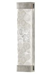 Solid crystal wall lamp in pebbles decorated with silver leaf 76cm. Fine Art Lamps. Solid crystal wall lamp in pebbles decorated with silver leaf 76cm. Fine Art Lamps.