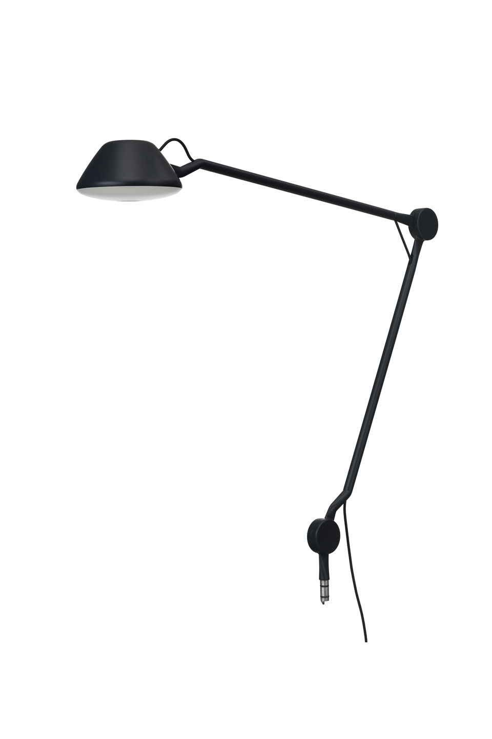 AQ01 lampe de bureau articulée noire plug-in. Fritz Hansen. 