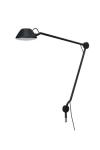 AQ01 black articulated desk lamp plug-in. Fritz Hansen. 