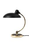 Kaiser Idell retro desk lamp in black steel and gold metal. Fritz Hansen. 