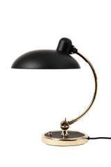 Kaiser Idell retro desk lamp in black steel and gold metal. Fritz Hansen. Kaiser Idell retro desk lamp in black steel and gold metal. Fritz Hansen.