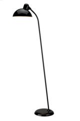 Kaiser Idell glossy black articulated floor lamp. Fritz Hansen. Kaiser Idell glossy black articulated floor lamp. Fritz Hansen.