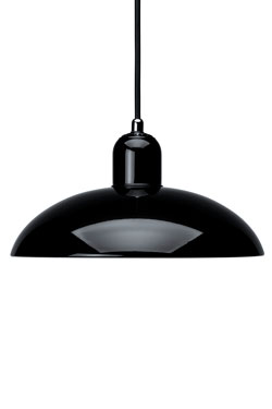 Kaiser grande suspension noire et brillante. Fritz Hansen. 