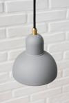 Kaiser petite suspension abat-jour gris clair. Fritz Hansen. 